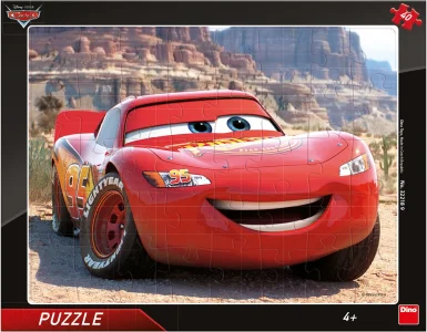 Obrázek k produktu Puzzle Auta: Blesk McQueen 40 dílků