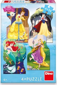 Obrázek k produktu Puzzle Disney princezny 4x54 dílků