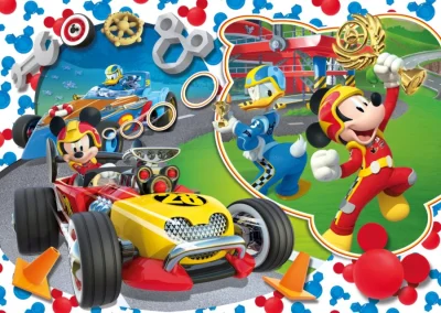Obrázek k produktu Puzzle Mickey Mouse: Na závodním okruhu MAXI 104 dílků