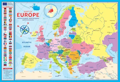 Obrázek k produktu Puzzle Mapa Evropy 200 dílků