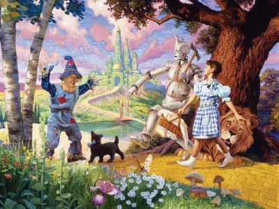 Obrázek k produktu Rodinné puzzle Čaroděj ze země Oz 350 dílků