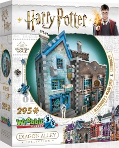 Obrázek k produktu 3D puzzle Harry Potter: Obchod s hůlkami pana Olivandera a Scribbulus 295 dílků