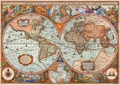 Obrázek k produktu Puzzle Historická mapa světa 3000 dílků