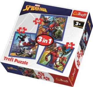 Obrázek k produktu Puzzle Spiderman 3v1 (20,36,50 dílků)