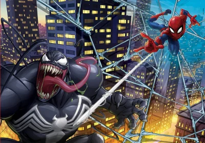 Obrázek k produktu Puzzle Spiderman a Venom 200 dílků