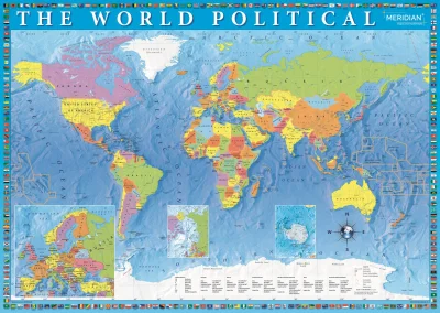 Obrázek k produktu Puzzle Politická mapa světa 2000 dílků