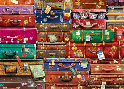 Obrázek k produktu Puzzle Cestovní kufry 1000 dílků