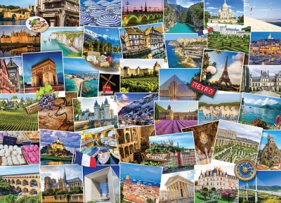 Obrázek k produktu Puzzle Světoběžník - Francie 1000 dílků