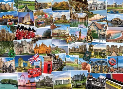 Obrázek k produktu Puzzle Světoběžník - Velká Británie 1000 dílků