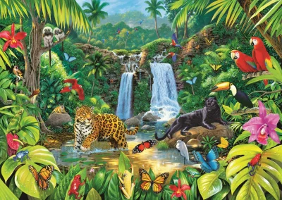 Obrázek k produktu Puzzle Tropický deštný prales 2000 dílků