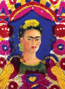 Obrázek k produktu Puzzle Portrét Frídy Kahlo v rámu 1000 dílků