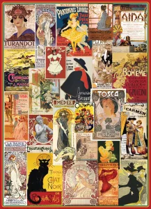 Obrázek k produktu Puzzle Vintage plakáty z opery a divadla 1000 dílků