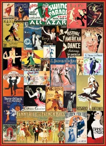 Obrázek k produktu Puzzle Vintage plakáty z tanečních sálů 1000 dílků