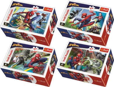 Obrázek k produktu Displej Puzzle Spiderman a přátelé 54 dílků (40 ks)