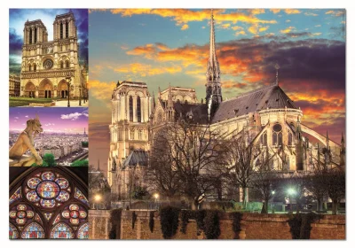 Obrázek k produktu Puzzle Notre Dame, koláž 1000 dílků