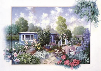 Obrázek k produktu Puzzle Zahrada s květinami 500 dílků