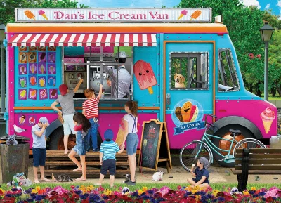 Obrázek k produktu Puzzle Danův zmrzlinářský vůz 1000 dílků