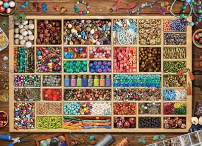 Obrázek k produktu Puzzle Lauřina sbírka korálků 1000 dílků