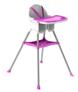 Obrázek k produktu Jídelní židlička bílo-fialová