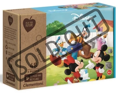 Obrázek k produktu Play For Future Puzzle Mickey Mouse 3x48 dílků