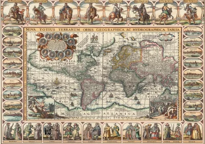 Obrázek k produktu Puzzle Historická mapa světa 1000 dílků