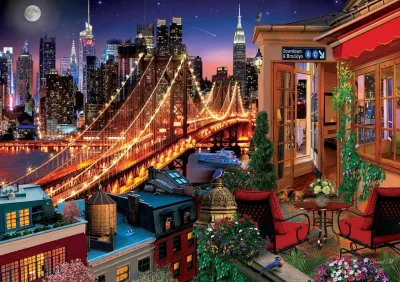 Obrázek k produktu Puzzle Brooklyn z terasy 1500 dílků