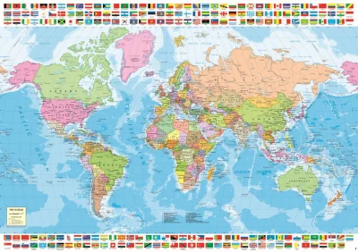 Obrázek k produktu Puzzle Politická mapa světa 1500 dílků