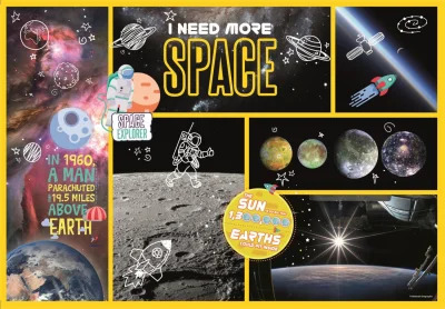 Obrázek k produktu Puzzle National Geographics: Potřebuji více vesmíru 180 dílků