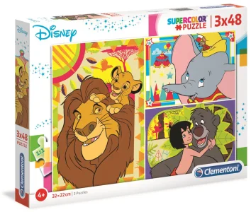Obrázek k produktu Puzzle Disney pohádky 3x48 dílků