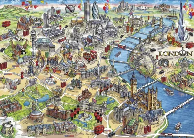 Obrázek k produktu Puzzle Londýnské památky 1000 dílků