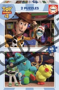 Obrázek k produktu Puzzle Toy Story 4: Woody a kamarádi 2x48 dílků