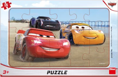 Obrázek k produktu Puzzle Auta 3: Závody 15 dílků