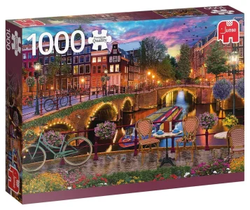 Obrázek k produktu Puzzle Vodní kanály v Amsterdamu 1000 dílků