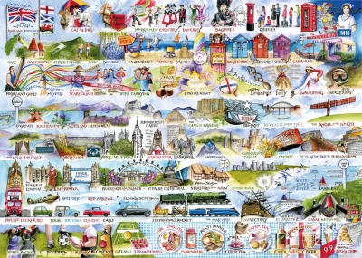 Obrázek k produktu Puzzle Symboly Velké Británie 1000 dílků