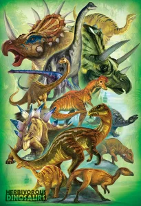 Obrázek k produktu Puzzle Býložraví dinosauři 100 dílků