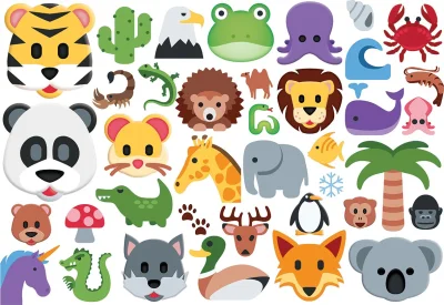 Obrázek k produktu Puzzle Emoji zvířátka 100 dílků