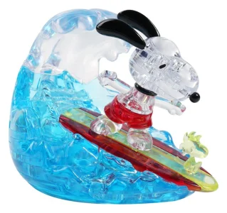 Obrázek k produktu poškozený obal: 3D Crystal puzzle Surfující Snoopy 41 dílků