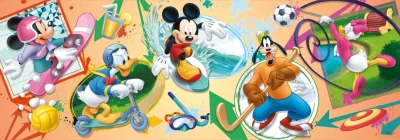 Obrázek k produktu Panoramatické puzzle Mickey a přátelé 150 dílků