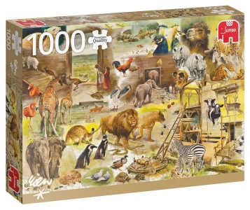 Obrázek k produktu Puzzle Stavba Noemovy archy 1000 dílků