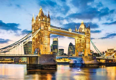 Obrázek k produktu Puzzle Tower Bridge za soumraku 2000 dílků