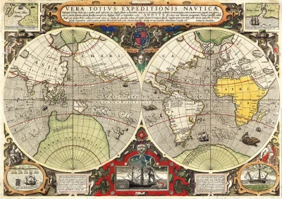 Obrázek k produktu Puzzle Antická námořní mapa 6000 dílků