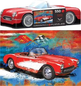 Obrázek k produktu Puzzle v plechové krabičce Corvette 550 dílků