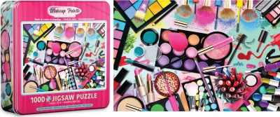 Obrázek k produktu Puzzle v plechové krabičce Paleta barev: Makeup 1000 dílků
