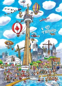Obrázek k produktu Puzzle DoodleTown: Toronto 1000 dílků