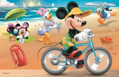 Obrázek k produktu Puzzle Mickey Mouse: Na pláži 54 dílků