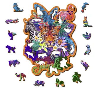 Obrázek k produktu Dřevěné puzzle Džungle 155 dílků EKO