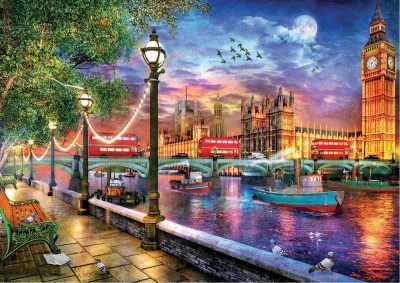 Obrázek k produktu Puzzle Londýn při západu slunce 2000 dílků