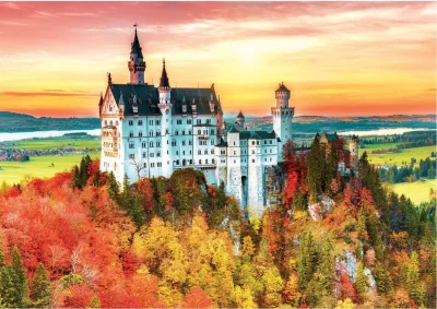 Obrázek k produktu Puzzle Podzim v Neuschwansteinu 1500 dílků