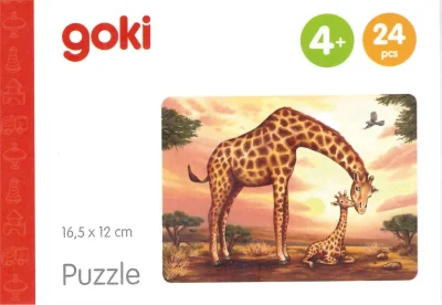 Obrázek k produktu Dřevěné puzzle Africká zvířata: Žirafy 24 dílků
