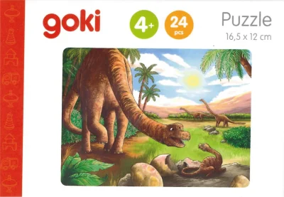 Obrázek k produktu Dřevěné puzzle Dinosauři: Brachiosaurus 24 dílků